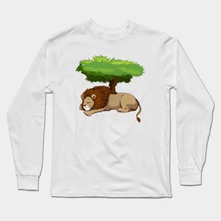 Sleeping Lion Long Sleeve T-Shirt